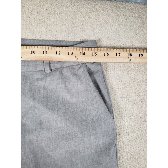 Lauren Ralph Lauren Pants Womens 6p Gray Wool Straight Wide Leg Slash Pockets - Picture 4 of 10